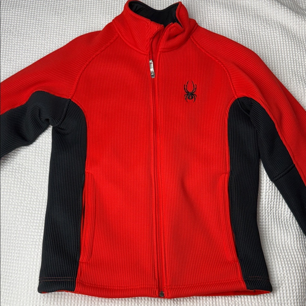 Spyder Red and Black Performance Full-Zip - Small
